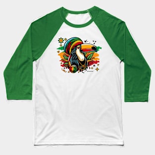 Rasta Toucan Vibes Baseball T-Shirt